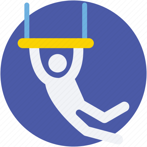 Acrobatic, aerial, circus performer, gym, trapeze icon - Download on Iconfinder