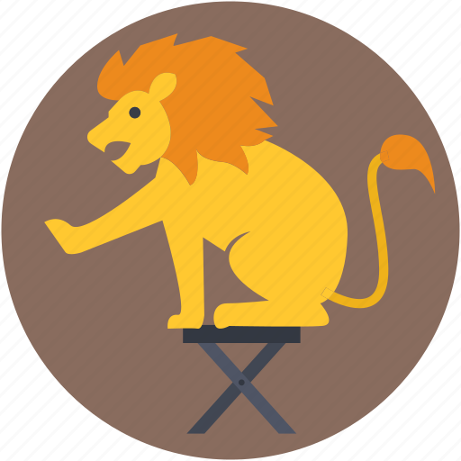 Cirque, equilibristic, lion circus, lion show, show icon - Download on Iconfinder