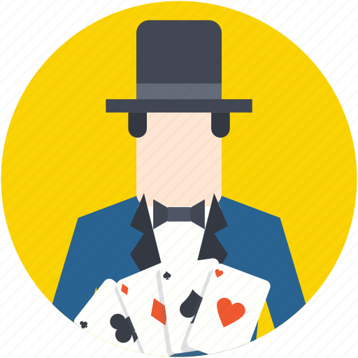 Card magician, cardistry, cardistry man, magic card, magicians icon - Download on Iconfinder