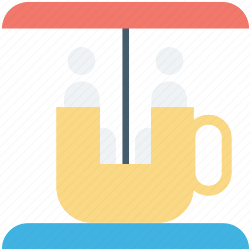 Amusement park, circus, fair, ride, rotative cup icon - Download on Iconfinder