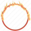 circus, circus show, circus trick, fire hoop, fire ring