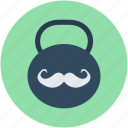 kettlebell ball, moustache, powerlifting, strongman, weight