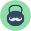 kettlebell ball, moustache, powerlifting, strongman, weight 