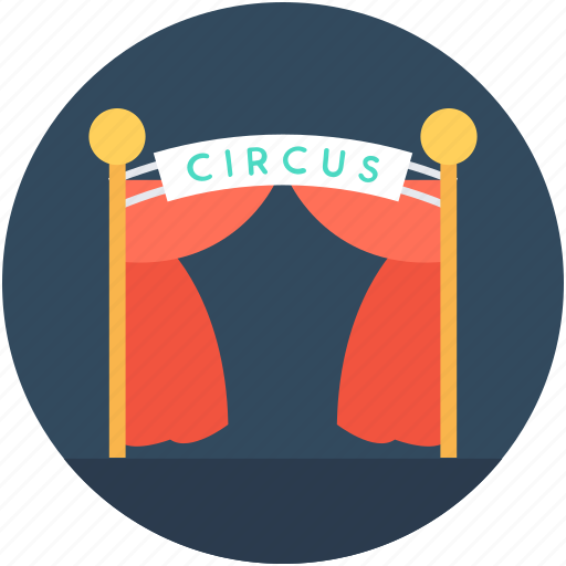 Circus, circus entrance, curtains, stage, theater icon - Download on Iconfinder