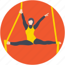 acrobatic, aerial skill, circus, gymnast, performer