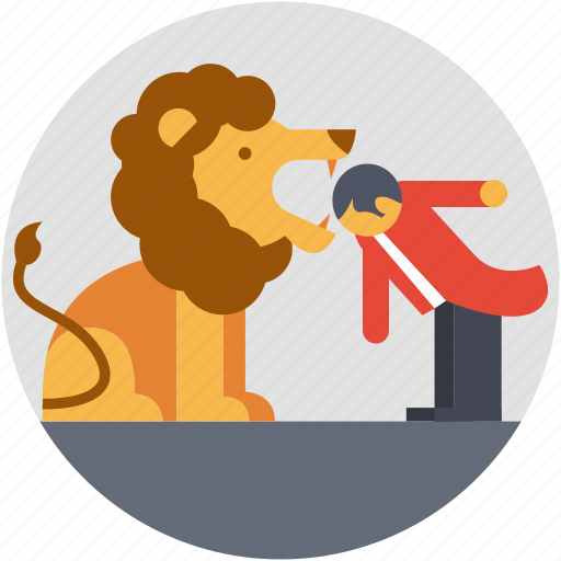 Circus lion, circus trick, enjoyment, entertainment, performance icon - Download on Iconfinder