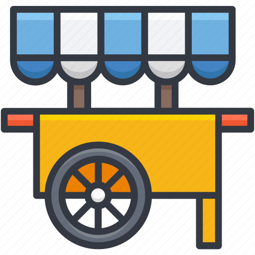 Food stand, food truck, food vending, food wagon, vending cart icon - Download on Iconfinder