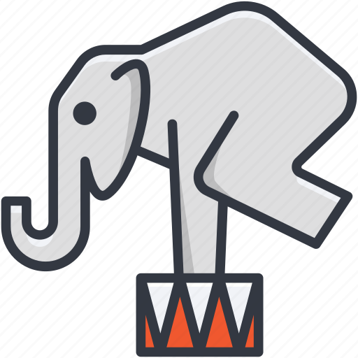 Animal, animal show, circus animal, circus elephant, performance icon - Download on Iconfinder