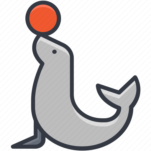 Animal, circus seal, circus show, circus trick, sea lion icon - Download on Iconfinder