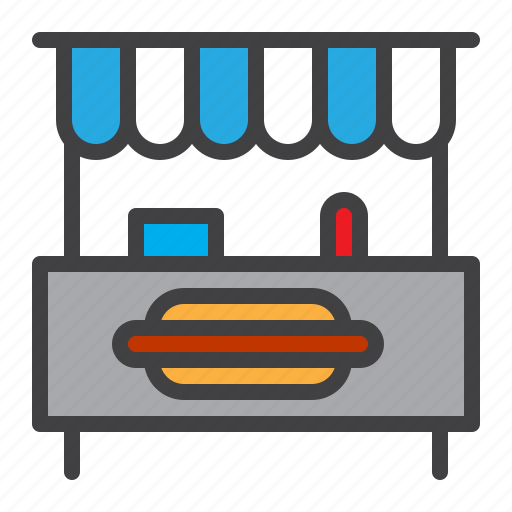 Hot, dog, cart, food icon - Download on Iconfinder