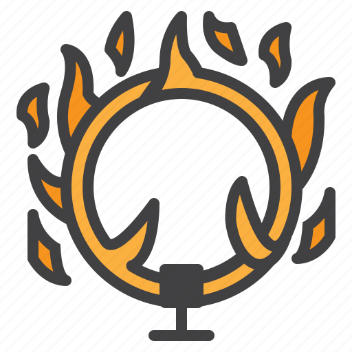 Ring, fire, circus, burn icon - Download on Iconfinder