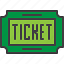 ticket, paper, theater, coupon