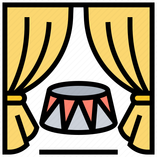 Curtains, performance, show, stage, theater icon - Download on Iconfinder