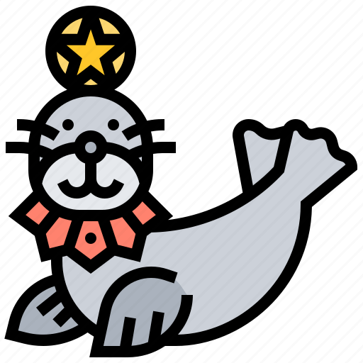 Animal, calf, circus, sea, seal icon - Download on Iconfinder
