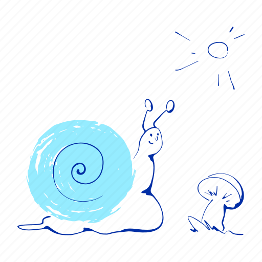 Snail, sunny, sun, clouds, summer, rain, weather icon - Download on Iconfinder
