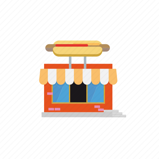 Bar, building, city, grill, hot dog, parlor, restaurant icon - Download on Iconfinder
