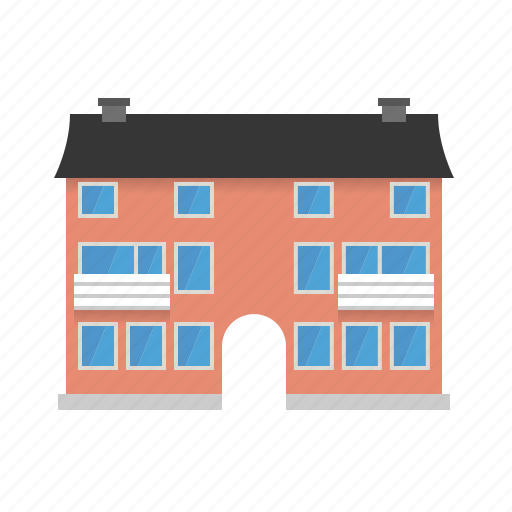 Apartment, balconies, building, city, homes, house, tenement icon - Download on Iconfinder