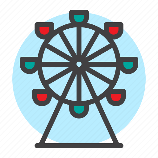 Ferris, wheel, park, carousel icon - Download on Iconfinder