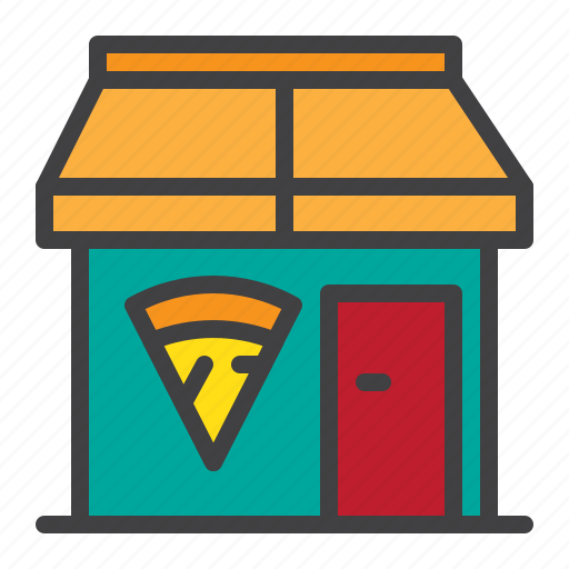 Pizzeria, pizza, house, restaurant icon - Download on Iconfinder