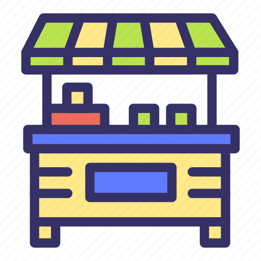 Building, city, cityscape, shop, stall, stand, streetfood icon - Download on Iconfinder