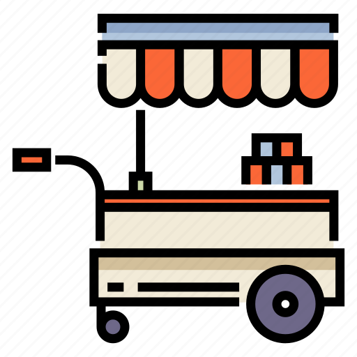Cart, food, food stall, kiosk, shop, stall, stand icon - Download on Iconfinder