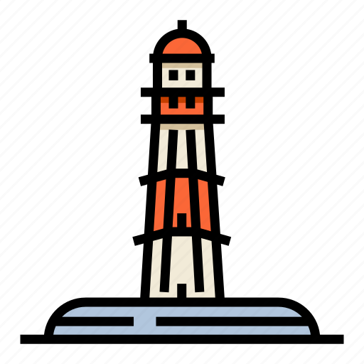 Building, coast, light, lighthouse, navigation, place, tower icon - Download on Iconfinder
