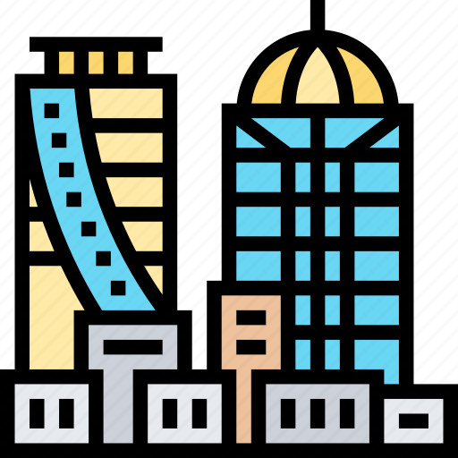 Buildings, city, metropolis, skyscraper, downtown icon - Download on Iconfinder