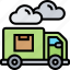 delivery, truck, courier, mailman, logistics 