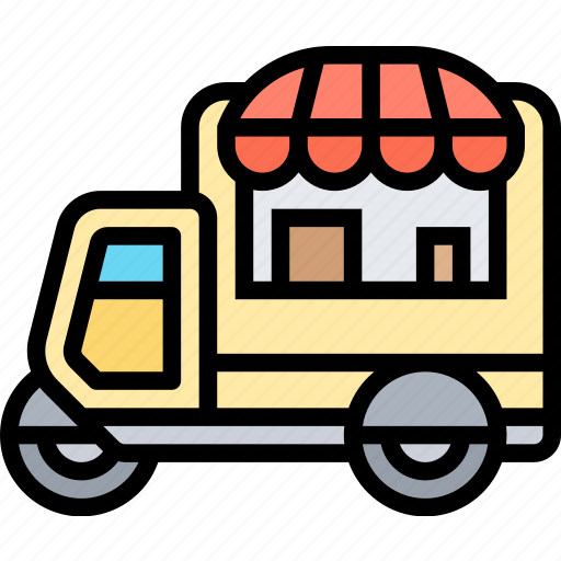 Food, cart, truck, catering, booth icon - Download on Iconfinder