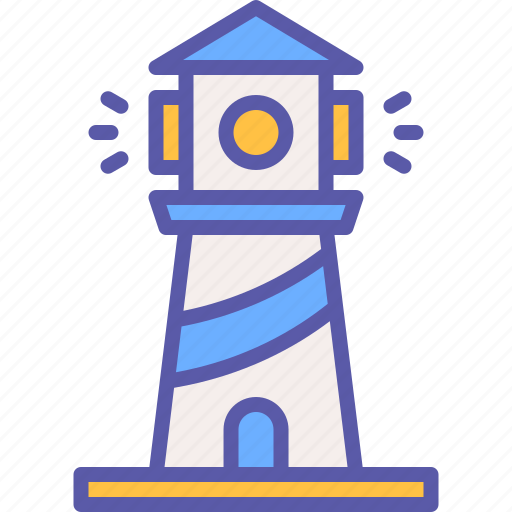 Lighthouse, ocean, guide, tower, searchlight icon - Download on Iconfinder