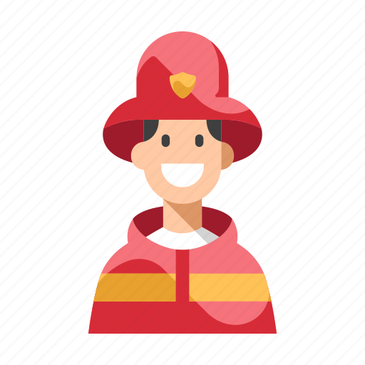 Emergency, fire, firefighter, fireman, job, occupation, protection icon - Download on Iconfinder