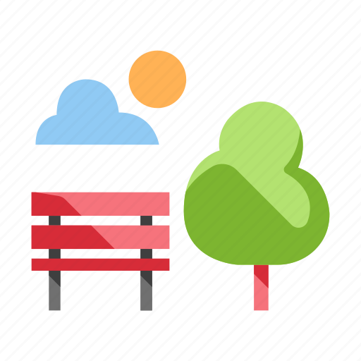 Natural, nature, outdoor, park, public, public park, tree icon - Download on Iconfinder