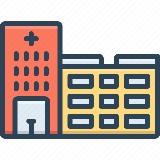 Clinic, emergency room, hospice, hospital, infirmary, institution, nursing home icon - Download on Iconfinder
