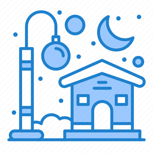 Home, house, light, moon icon - Download on Iconfinder
