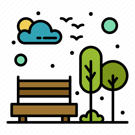 Bench, city, park, tree icon - Download on Iconfinder