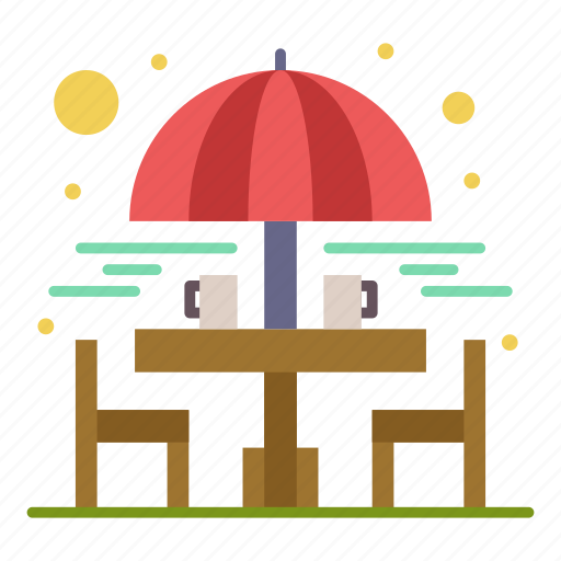 Chair, drinking, garden, sitting, table icon - Download on Iconfinder