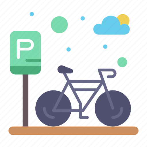 Cycle, park, parking, road icon - Download on Iconfinder