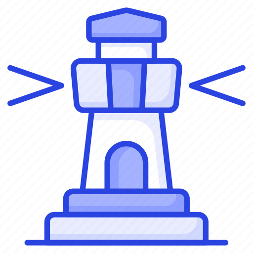Lighthouse, beacon, tower, seamark, watchtower, building, structure icon - Download on Iconfinder
