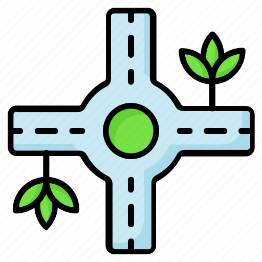 Road, intersection, roundabout, traffic, routs, paths, structure icon - Download on Iconfinder