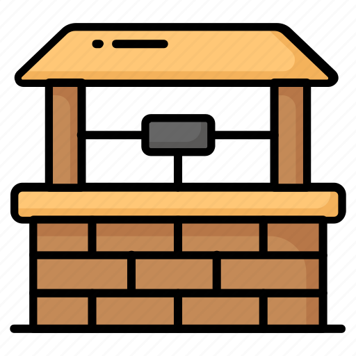 Water, well, boreholes, waterholes, pail, deep, storage icon - Download on Iconfinder