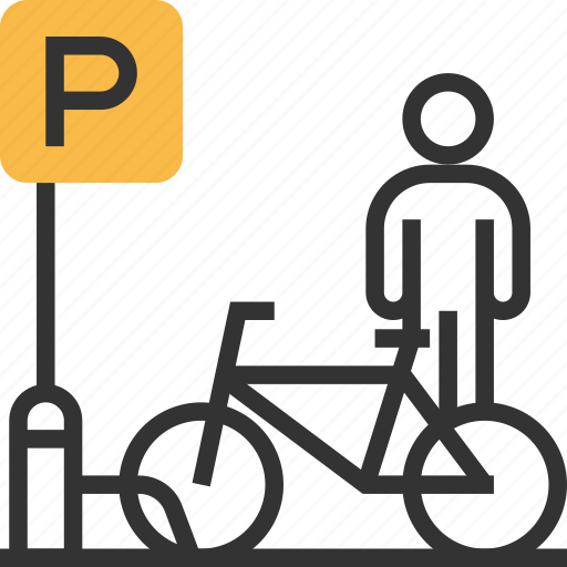 Bicycle, parking, bike, traffic, transport, transportation icon - Download on Iconfinder