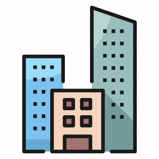 Apartment, building, business, city, estate, real, urban icon - Download on Iconfinder