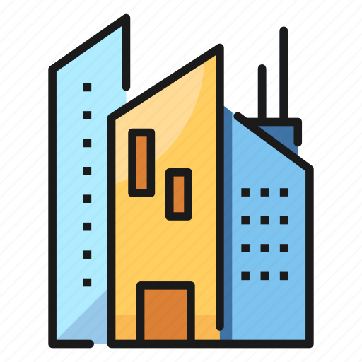 Apartment, building, business, city, estate, real, tower icon - Download on Iconfinder