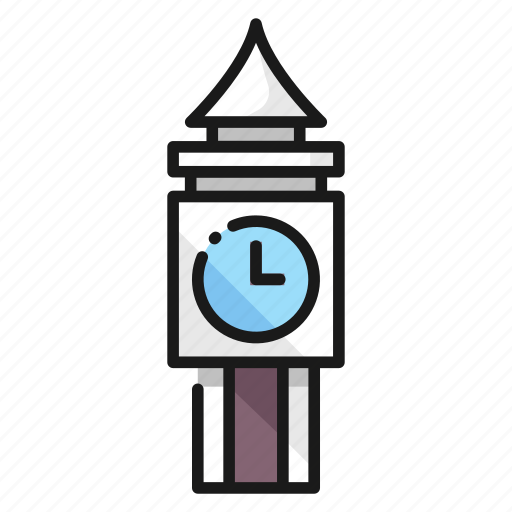 Architecture, building, city, clock, landmark, time, tower icon - Download on Iconfinder
