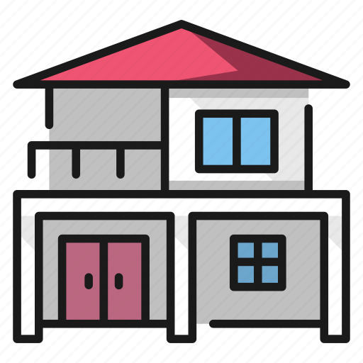 Architecture, building, front, home, house, residence icon - Download on Iconfinder