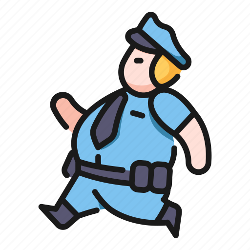 Man, people, person, police, run icon - Download on Iconfinder