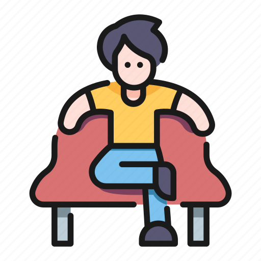 Chair, man, people, person, sit icon - Download on Iconfinder