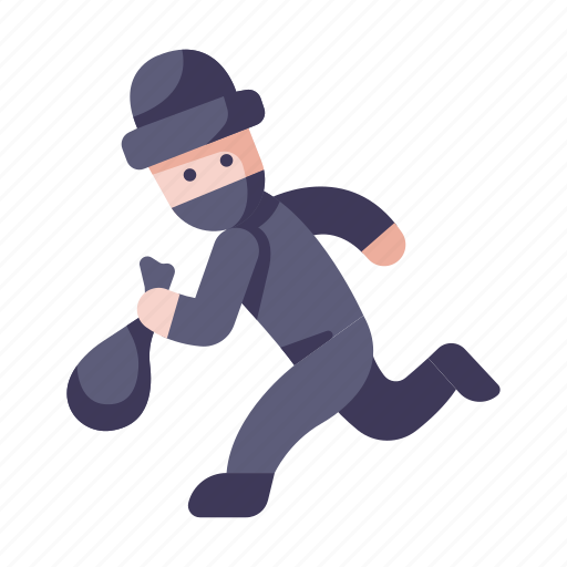 Escape, man, people, person, run, steal, thief icon - Download on Iconfinder