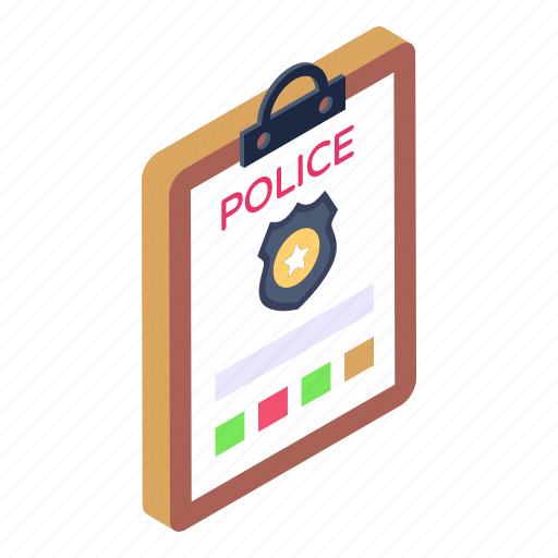 Police record, police complaint, police file, police report, complaint icon - Download on Iconfinder