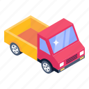 truck, vehicle, flatbed truck, transport, delivery truck 
